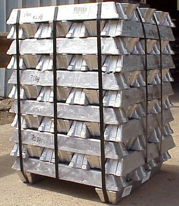 Aluminium ingots